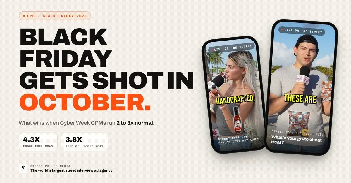 Street Interview Ads for CPG and E-commerce Brands: What Wins Black Friday