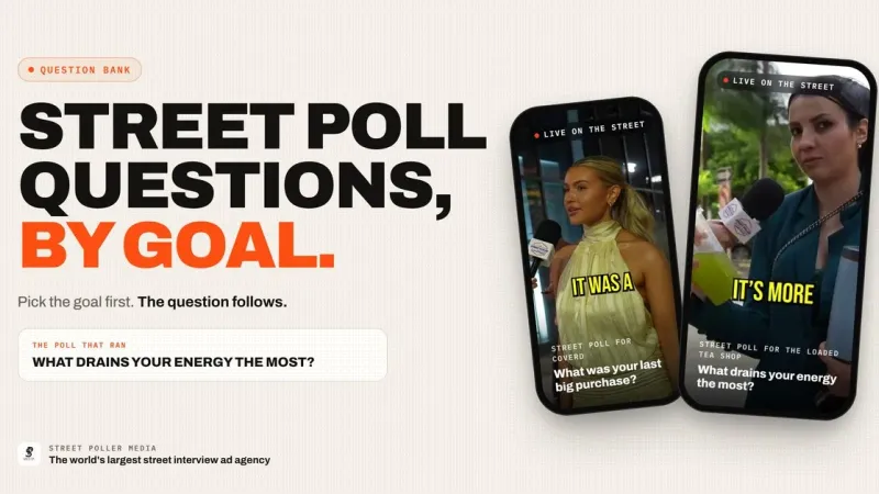 Man-on-the-Street Interview Questions by Goal